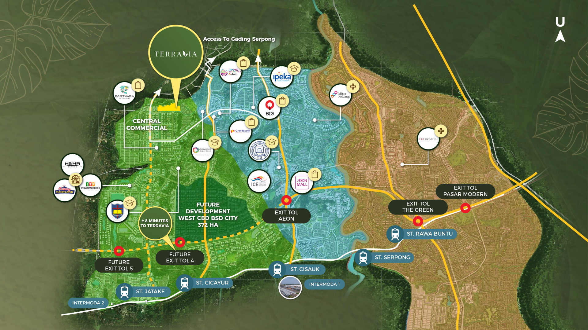 Adora Primes-Terravia-BSD City-Tangerang-rumah ramah lingkungan-rumah resort-rumah hijau-rumah terbaik di BSD-rumah murah-rumah paling aman-rumah kecil-rumah nyaman-lingkungan hijau-Green Area-Banyak kamar
