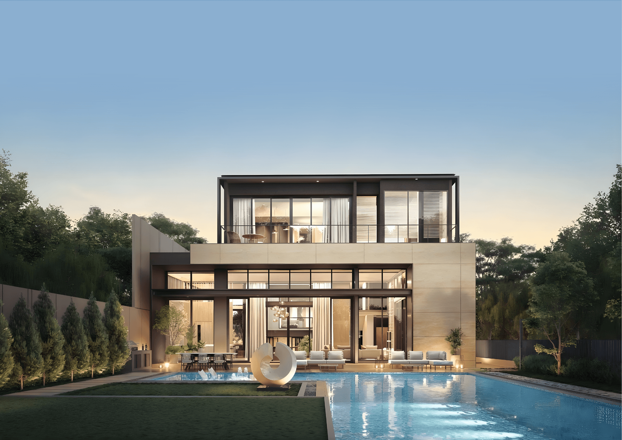Tampak depan-Botanic Villa-Navapark-BSD City-Tangerang-Rumah Mewah-Rumah Ultra High End Premium Class-Rumah Besar-Rumah Exclusive-Luxury Homes-Smart Home (5)