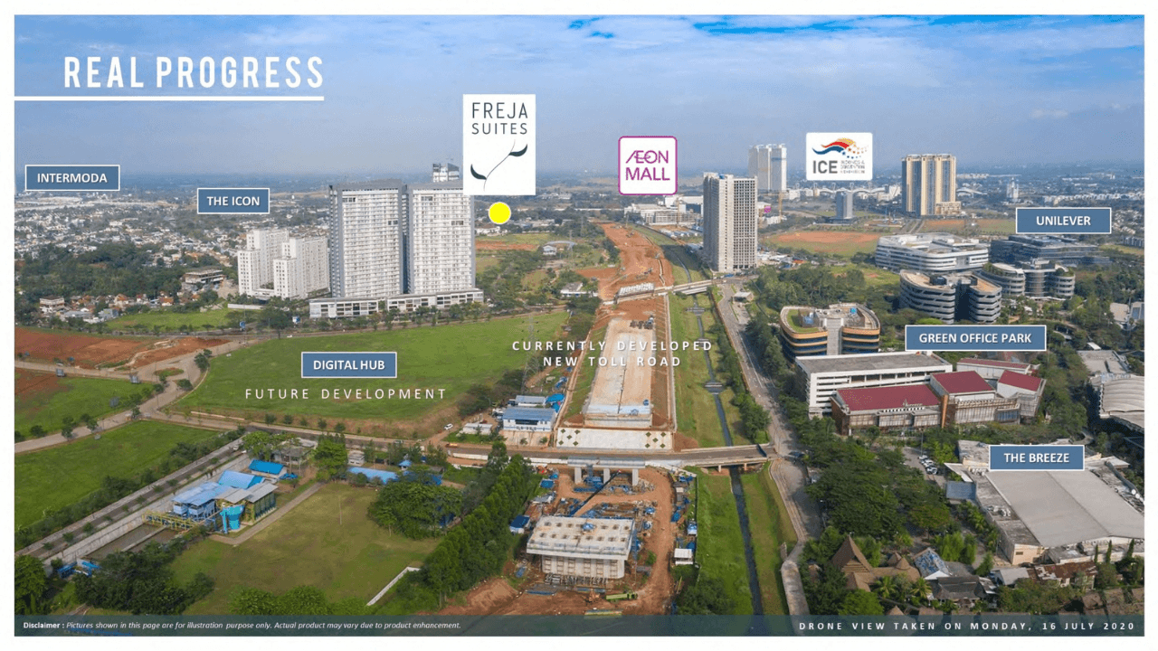 lokasi-Freja Suite-BSD City-Tangerang-Urban Living Home-Industrial Homes-Rumah Minimalis