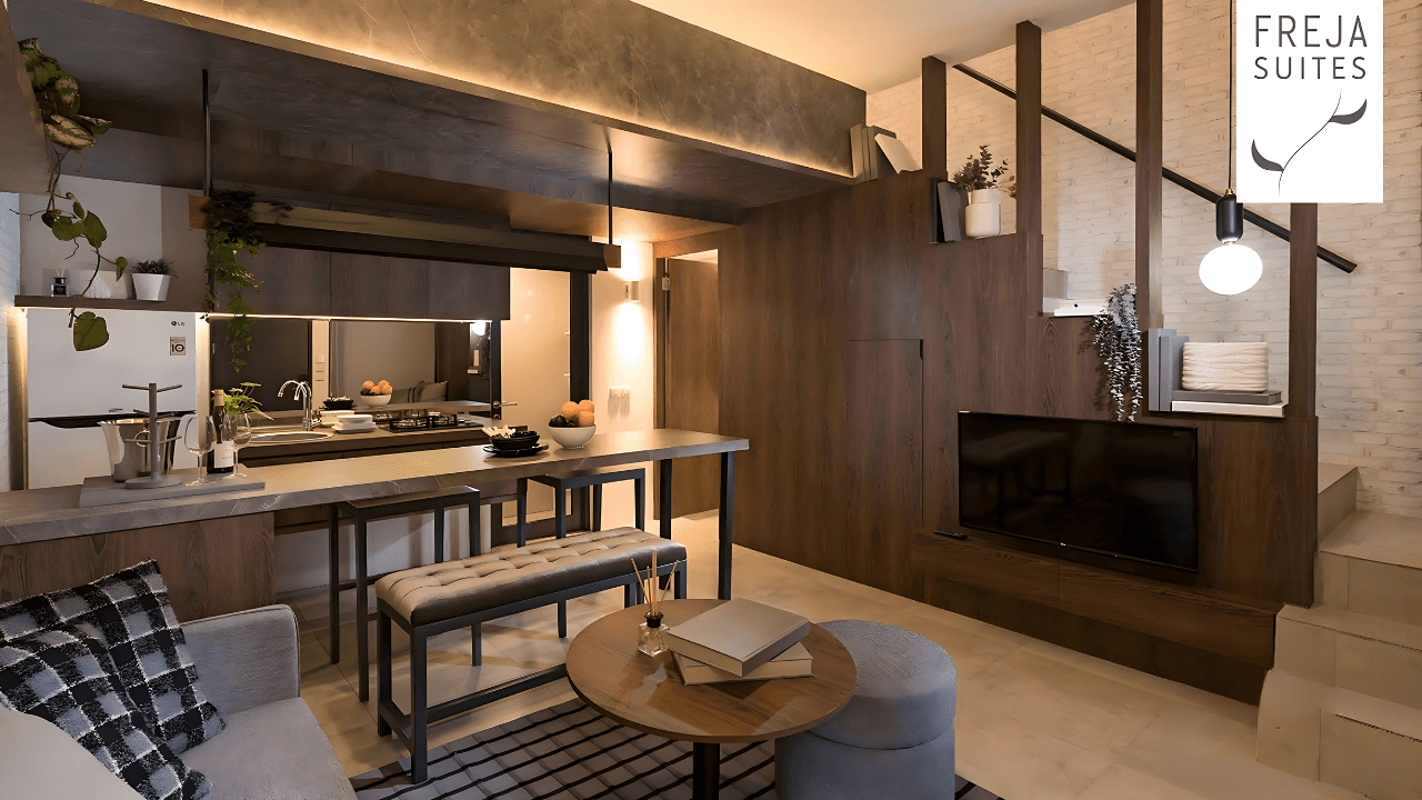 Ruang tamu-Freja Suite-BSD City-Tangerang-Urban Living Home-Industrial Homes-Rumah Minimalis