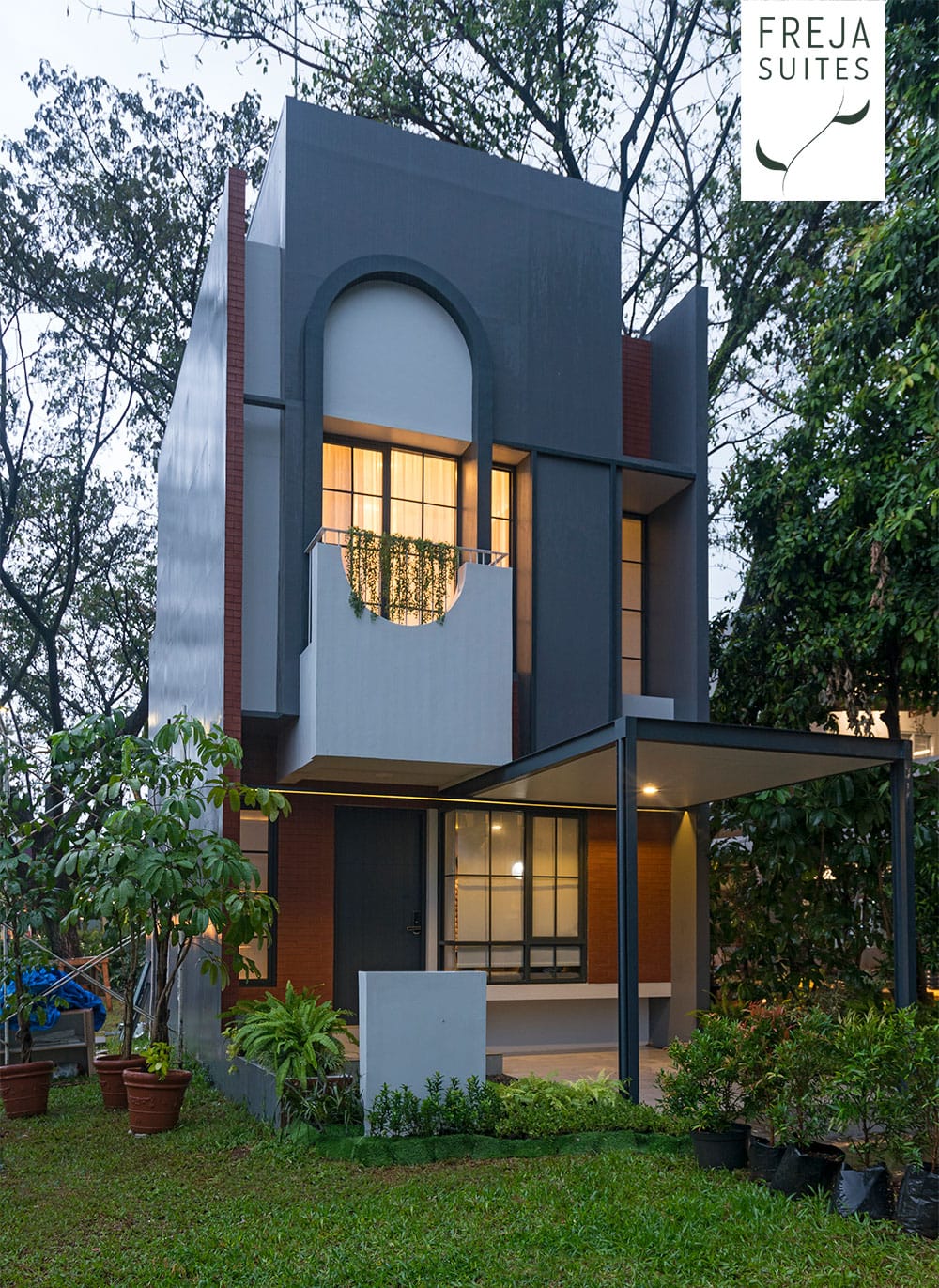 tampak muka-Freja Suites-Show unit-BSD City-Tangerang-urban living homes-industrial homes