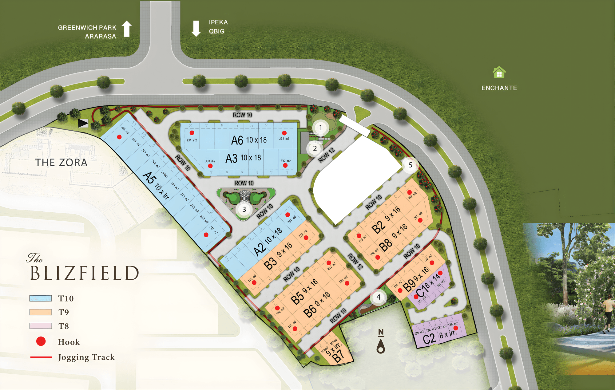 Siteplan-The Blizfield-BSD City-Tangerang-Rumah dengan Sky Balcony