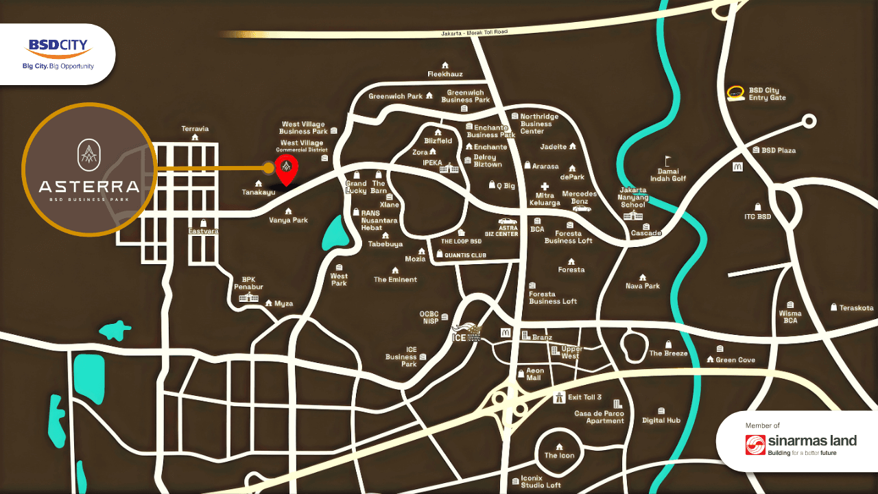 Asterra Business Park-BSD City-Tangerang-Studio Loft-Business Loft-Ruko Terbaik di Tangerang-Perkantoran paling exclusive di BSD City