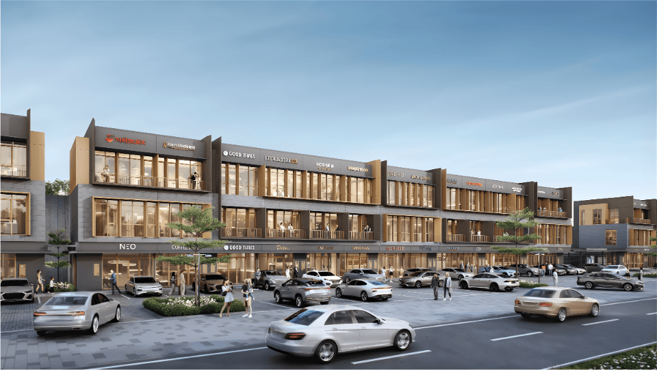 Tampak depan-Ruko The Exquis-BSD City-Tangerang-Ruko terbaik di Tangerang-Ruko paling strategis di Serpong Tangerang