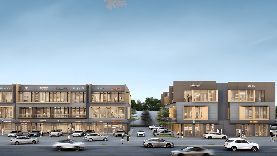 Tampak depan-Ruko The Exquis-BSD City-Tangerang-Ruko terbaik di Tangerang-Ruko paling strategis di Serpong Tangerang