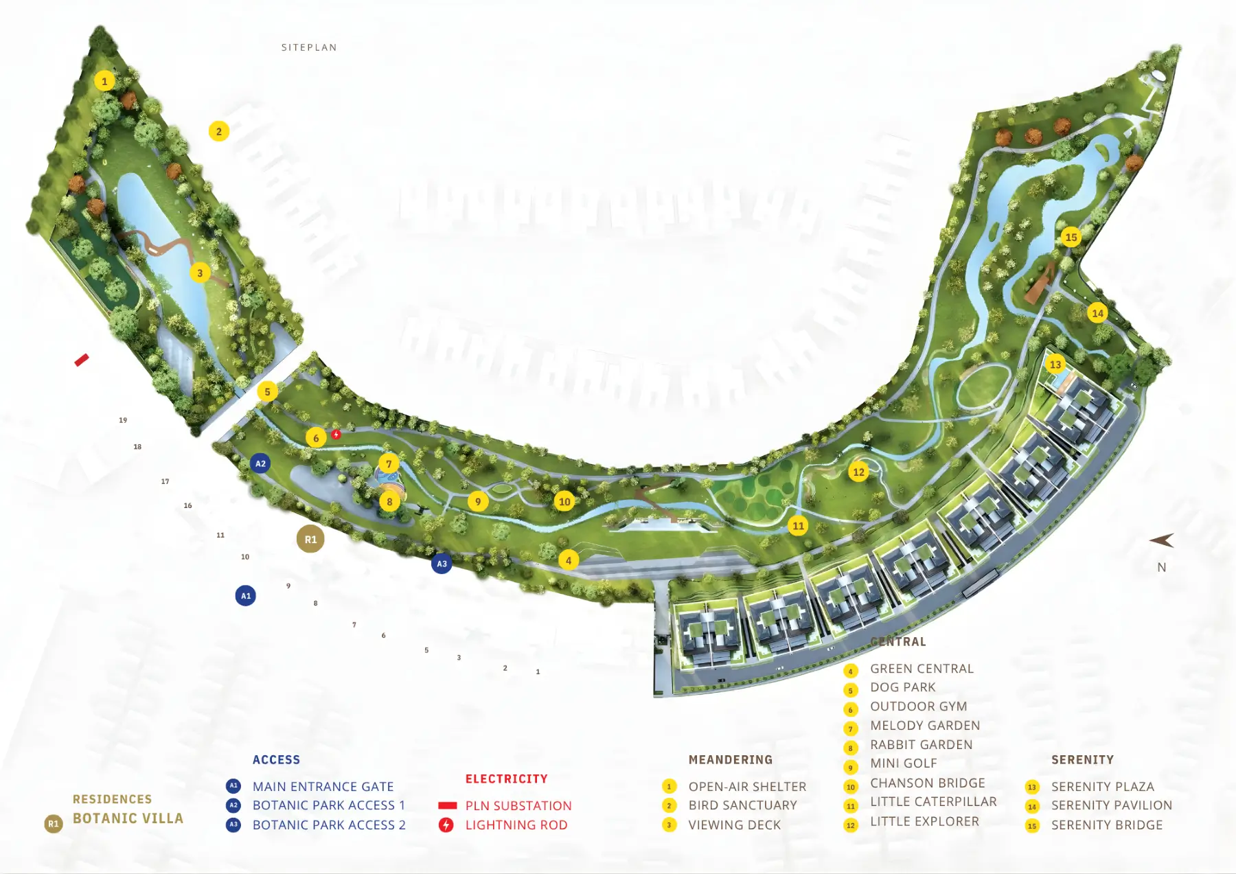 BSD City-NavaPark-Botanic Villa-Siteplan