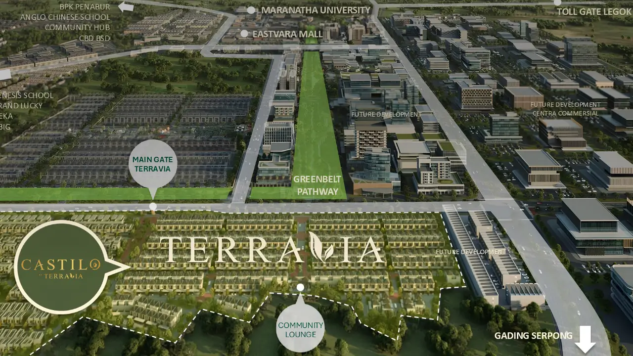 BSD City-Castilo-Terravia-Tangerang-Surrounding
