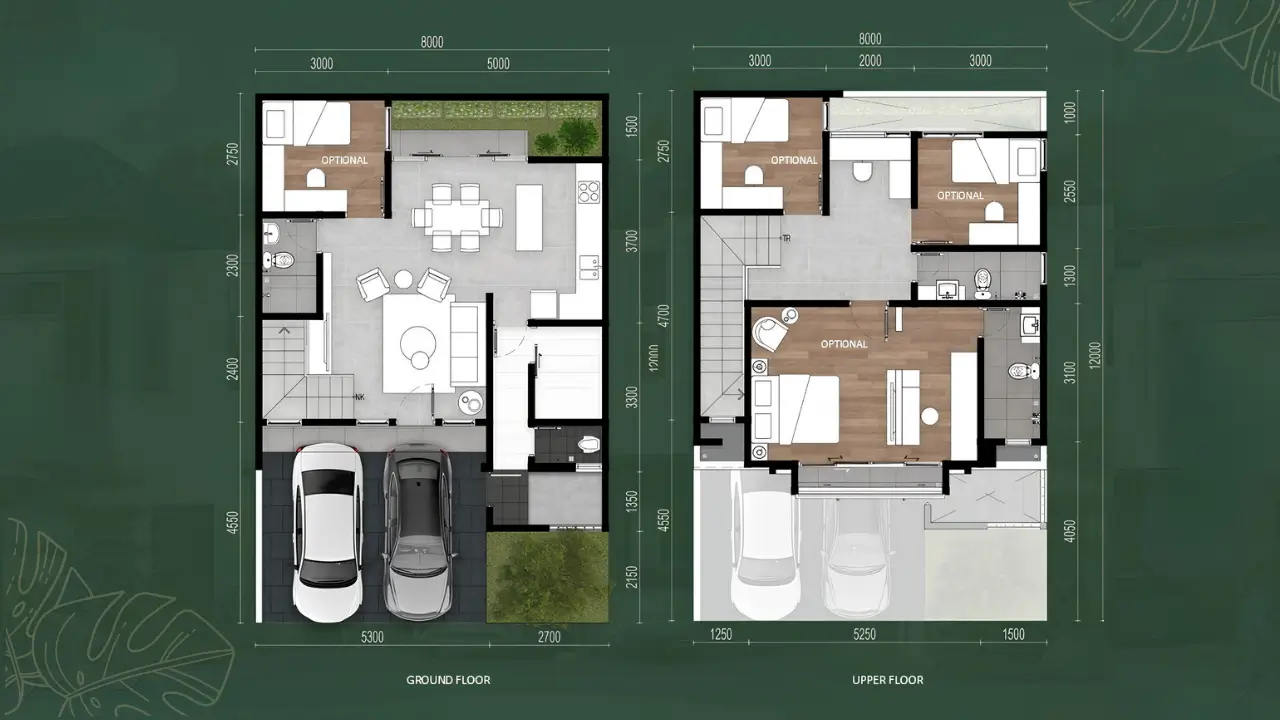 BSD City-Castilo-Terravia-Tangerang-Denah Lay Out-Tampak Dalam Rumah T8